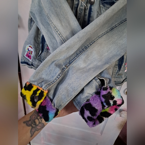 Lisa Frank- custom RAGE Jacket- NEW CUFFS! KAWAII Lisa Frank themed- PRICE FIRM - Picture 6 of 10